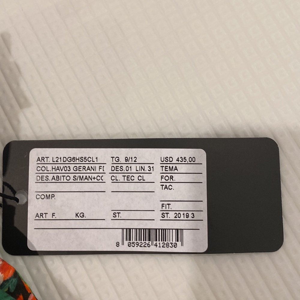 Dolce & Gabbana Portofino Print Baby Girl Dress BRAND NEW with Original Tags - Picture 3 of 5